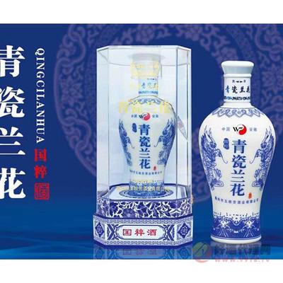 青瓷蘭花國(guó)粹白酒